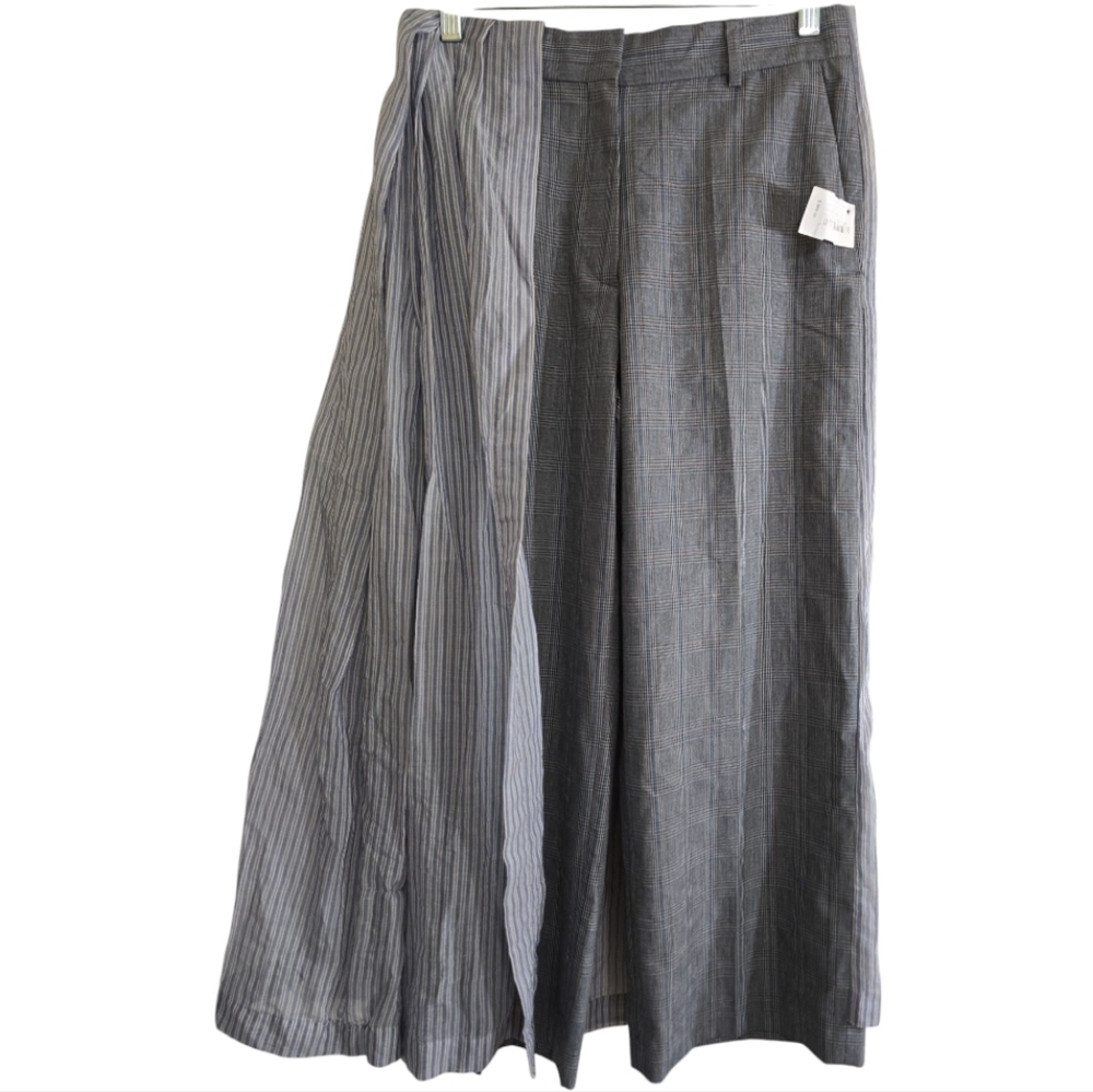 NWT Dries Van Noten Plaid Wool Trousers W/ Cotton Skirting Avante Guard 36 US 4 - Picture 7 of 11